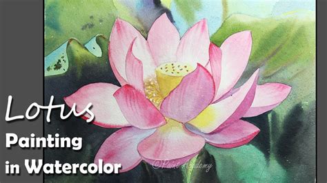 水墨荷花畫法|48荷花的画法（一）lotus flower painting lesson